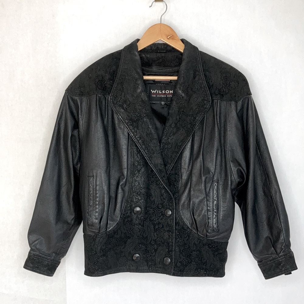 Wilson leather vintage women’s bomber